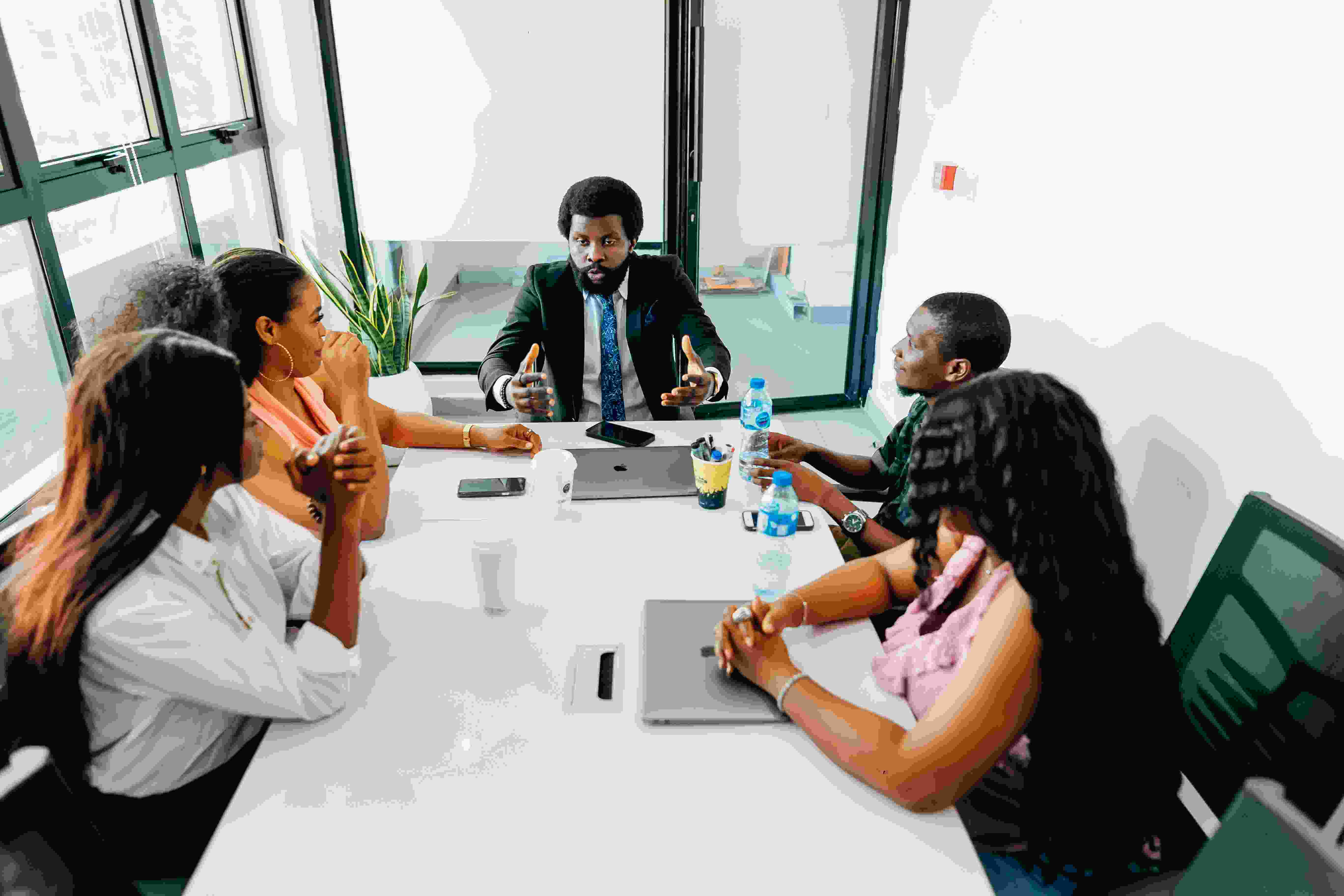 Collaborative learning environment in EuroAfrique Corporate Skills training session